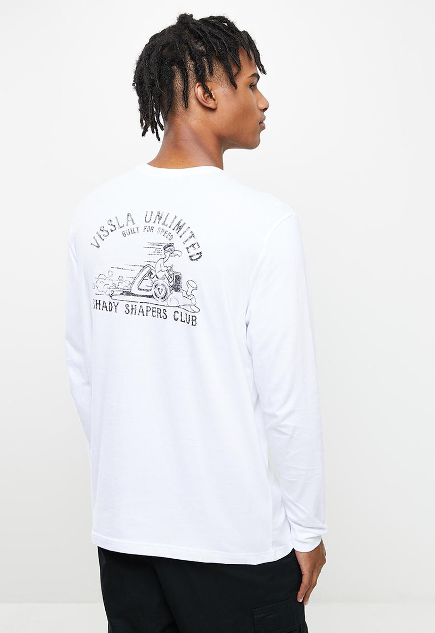 Vissla  - Shapers club long sleeve pocket tee - white