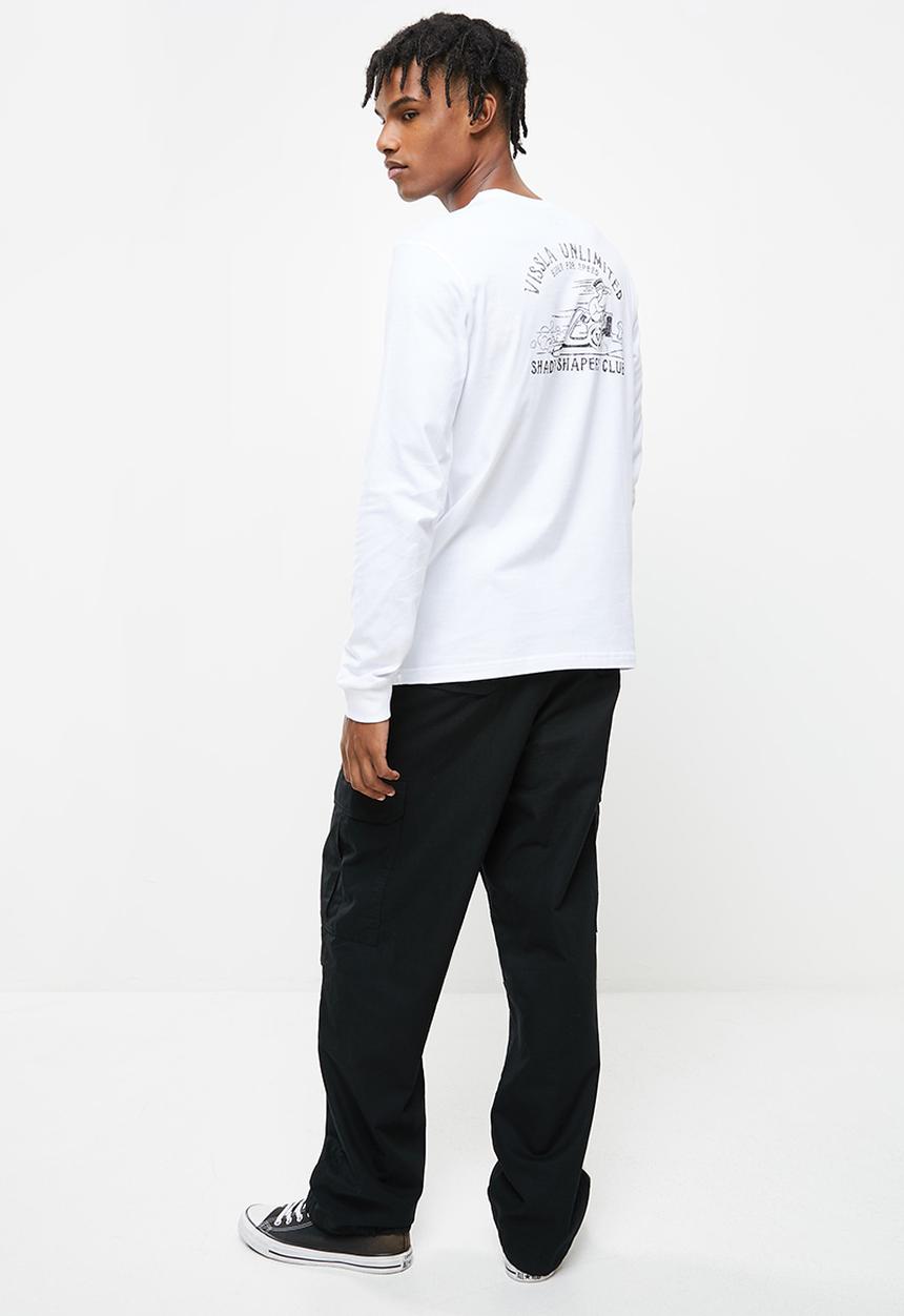 Vissla  - Shapers club long sleeve pocket tee - white