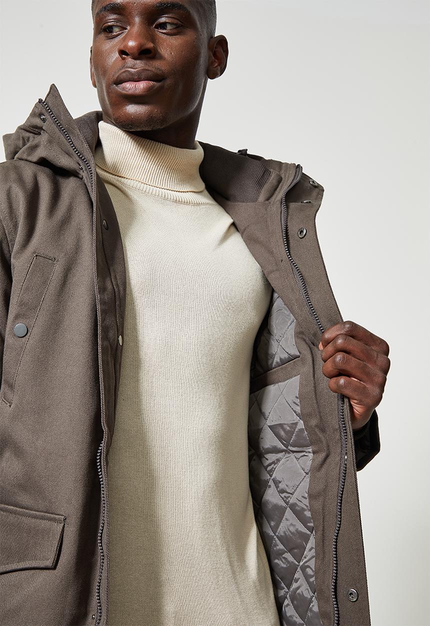 Superbalist - Storm padded parka - dark charcoal grey