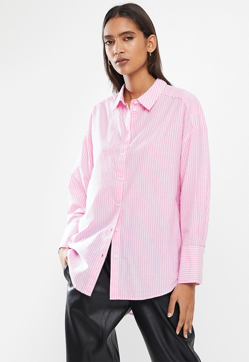 Vero Moda - Stinna long sleeve shirt - fuchsia pink