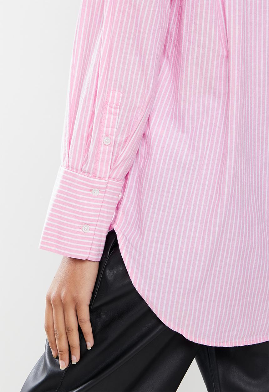 Vero Moda - Stinna long sleeve shirt - fuchsia pink