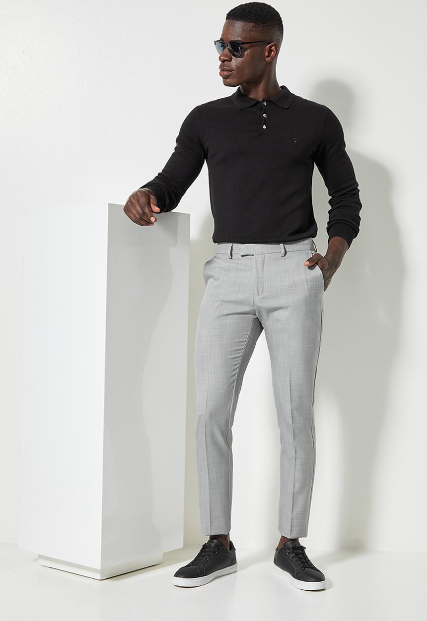 Superbalist - Charlie slim fit trouser - mid grey