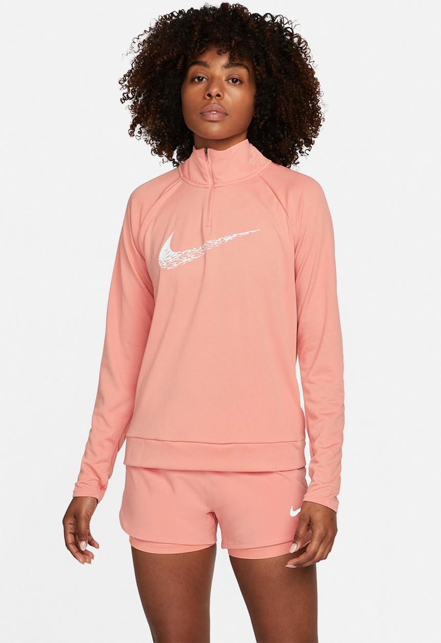 Nike - W nk df swoosh running mid layer - light madder root