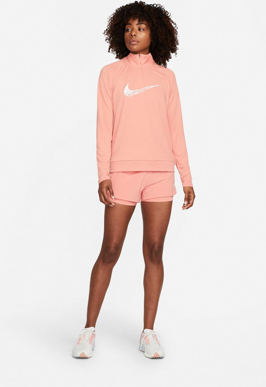 Nike - W nk df swoosh running mid layer - light madder root