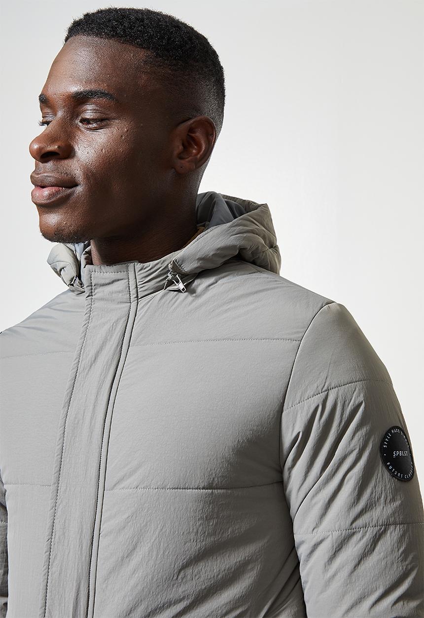 Superbalist - Shaw long puffer jacket - grey