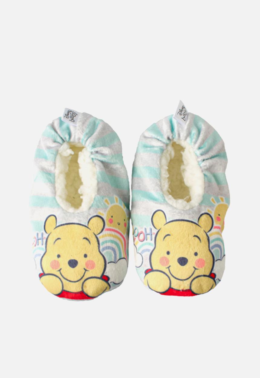 Character Group - Winnie the pooh sherpa slippers - grey