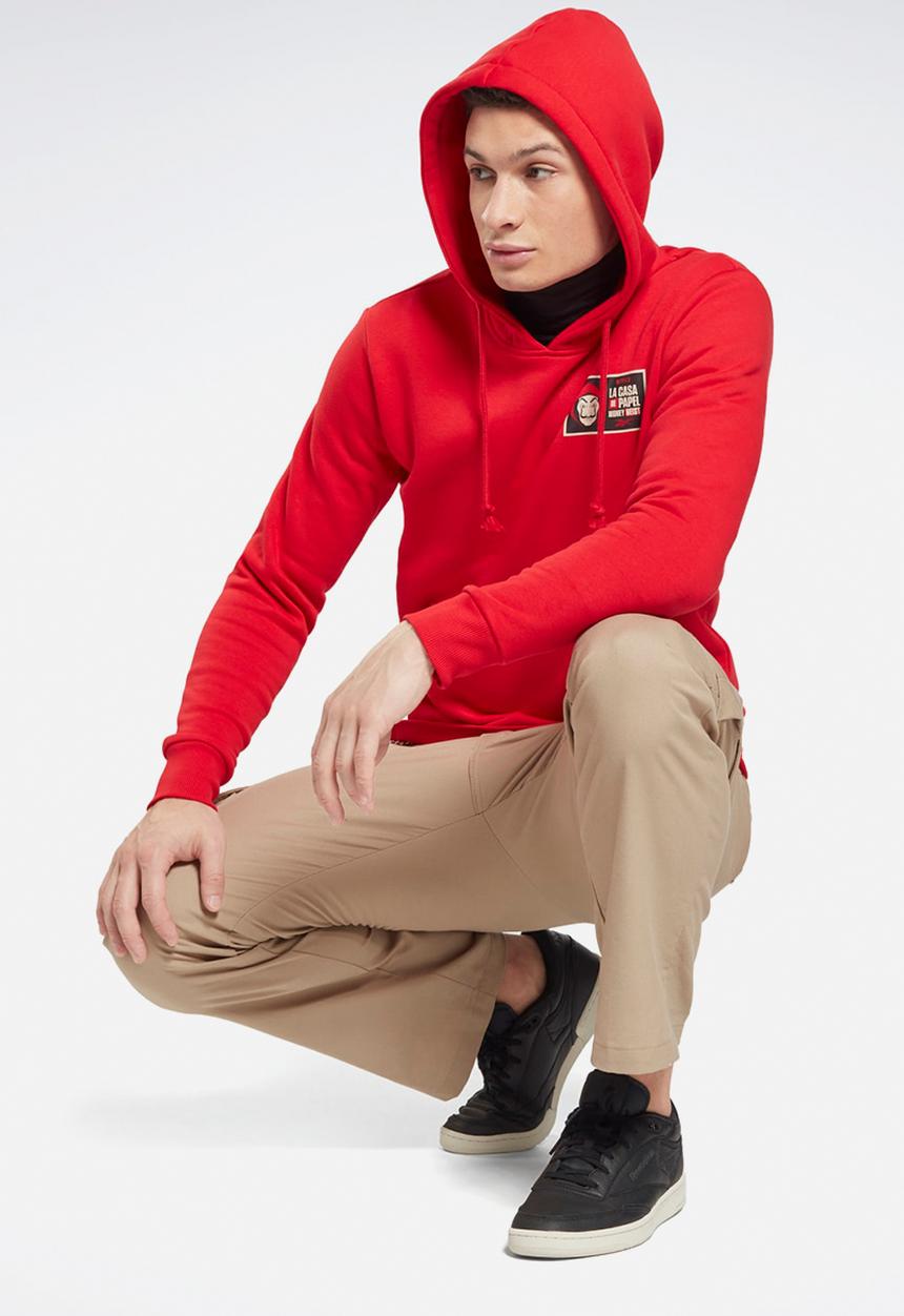 Reebok - La casa de papel hoodie - vector red