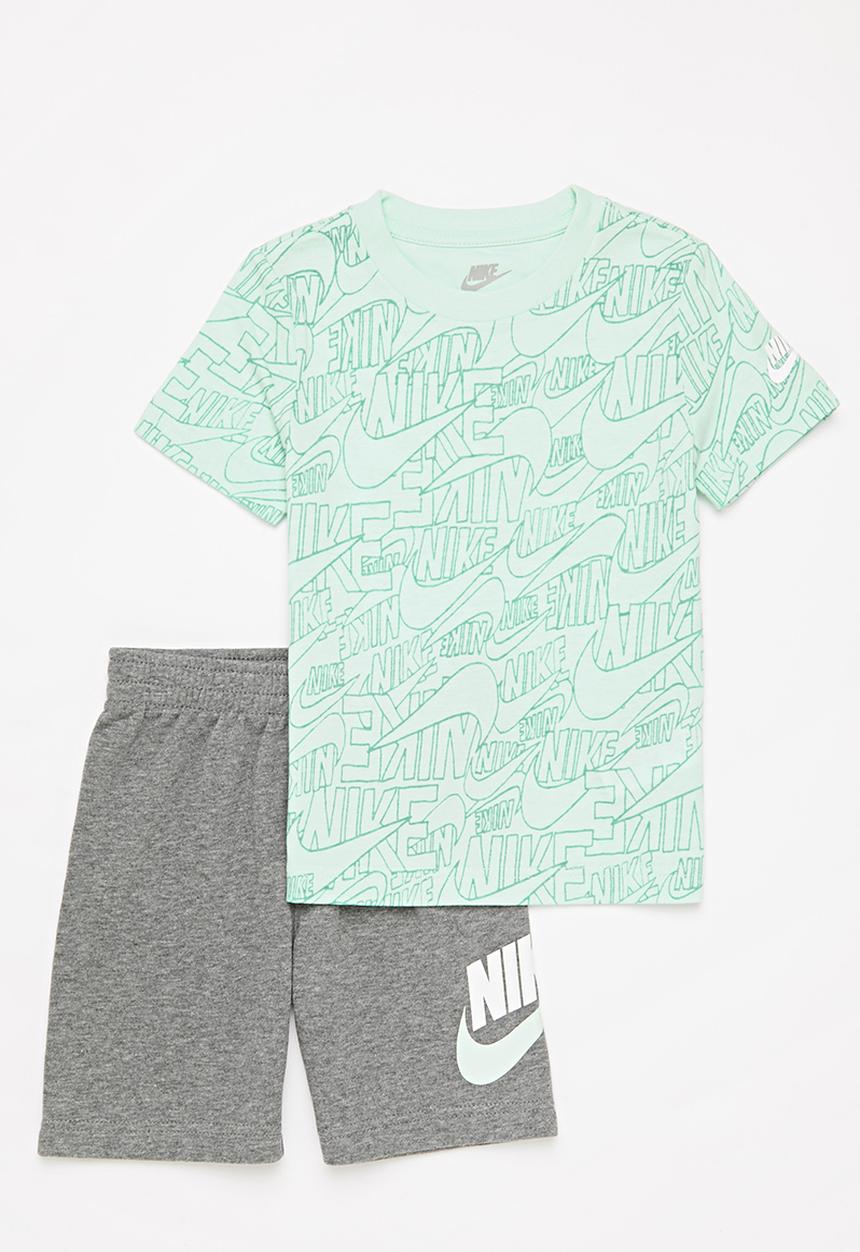Nike - Nkb b nsw nike read short set - carbon heather