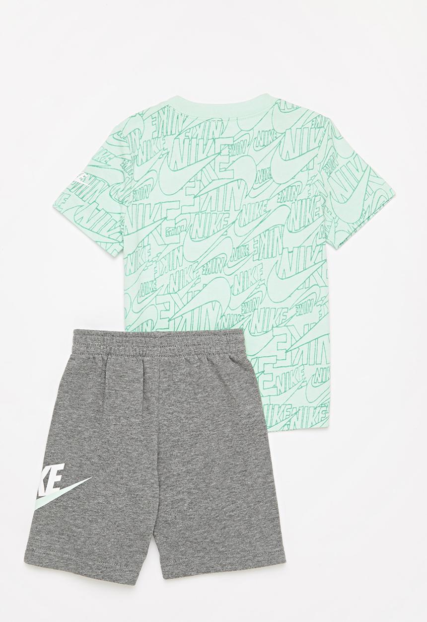 Nike - Nkb b nsw nike read short set - carbon heather