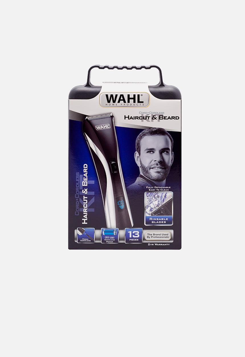 WAHL - Rechargeable LCD Cord/Cordless Haircut & Beard Kit