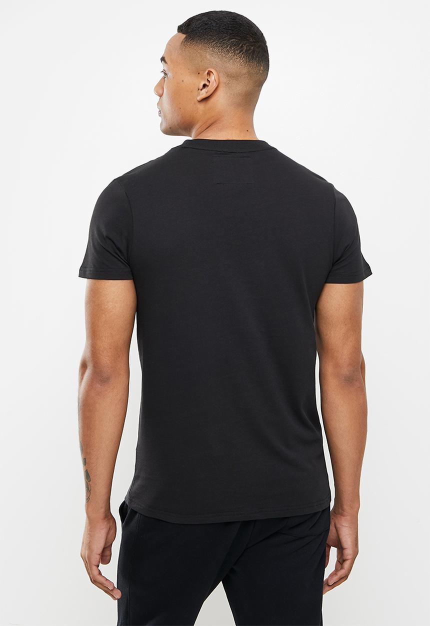 Aca Joe - Aca Joe flock emblem tee - caviar