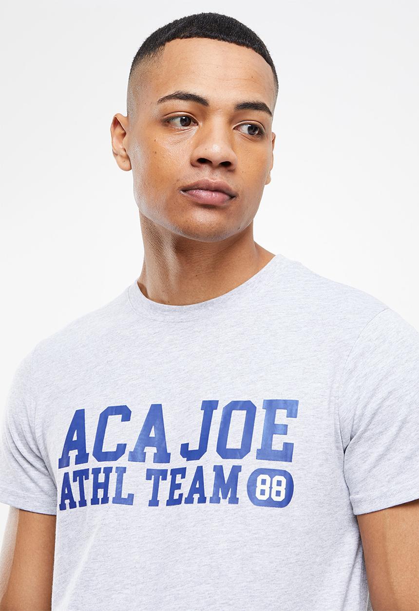 Aca Joe - Aca joe team printed tee - grey melange
