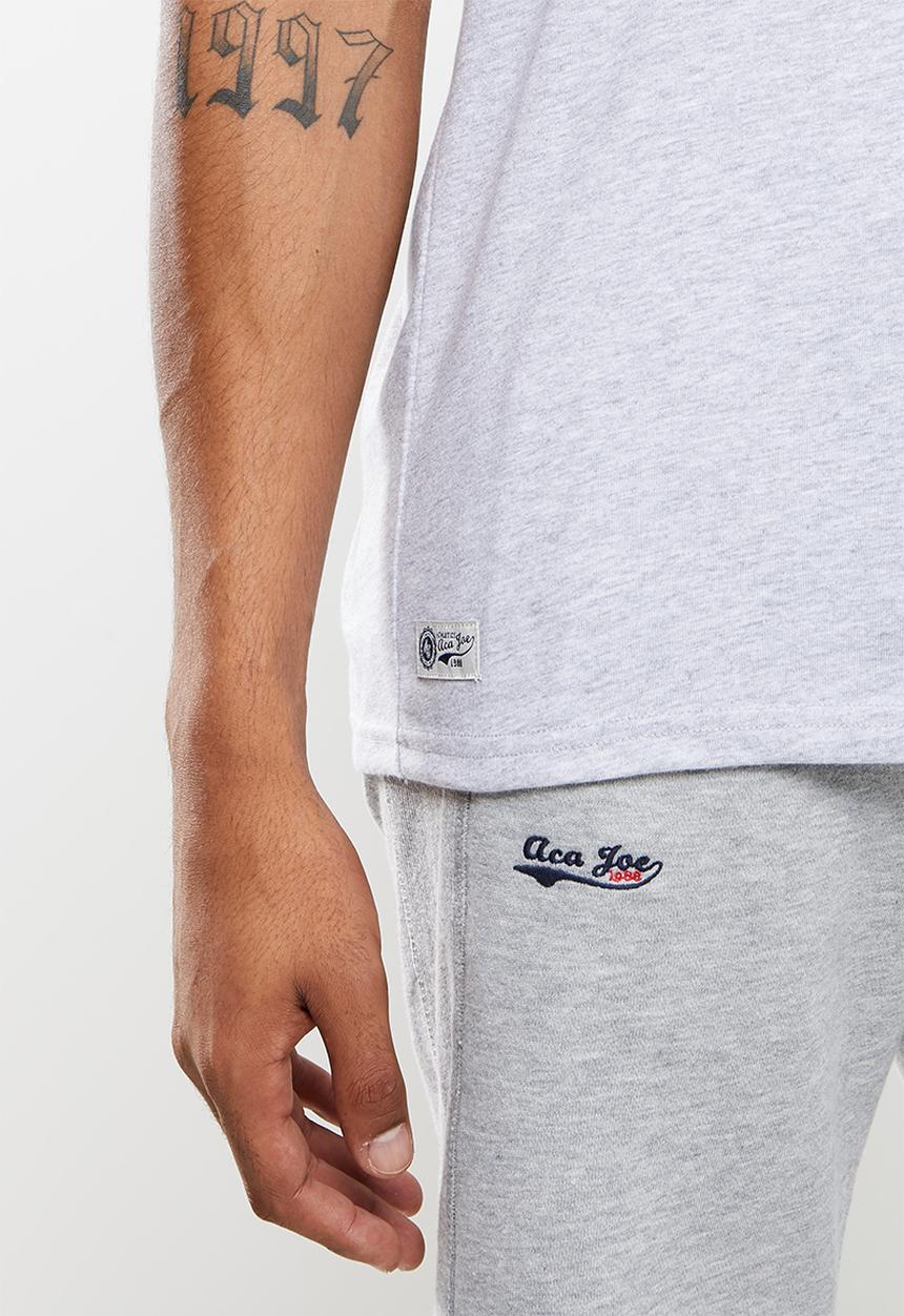 Aca Joe - Aca joe team printed tee - grey melange