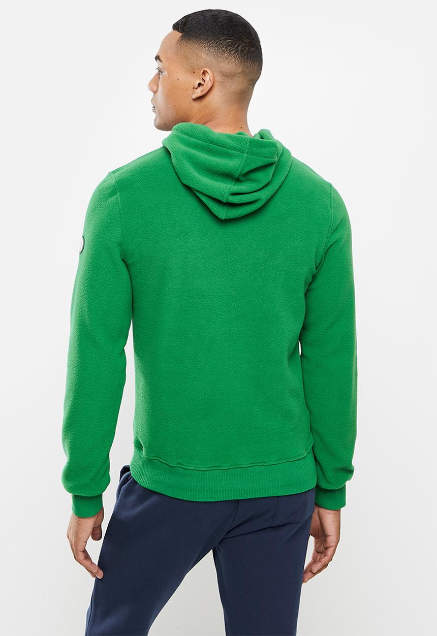 Aca Joe - Rubber print logo hoodie - green