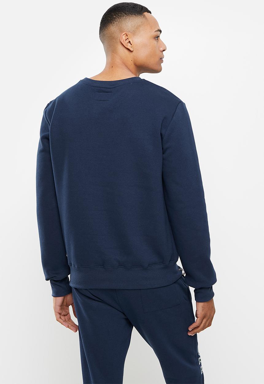 Aca Joe - Aca joe felt applique sweater - navy
