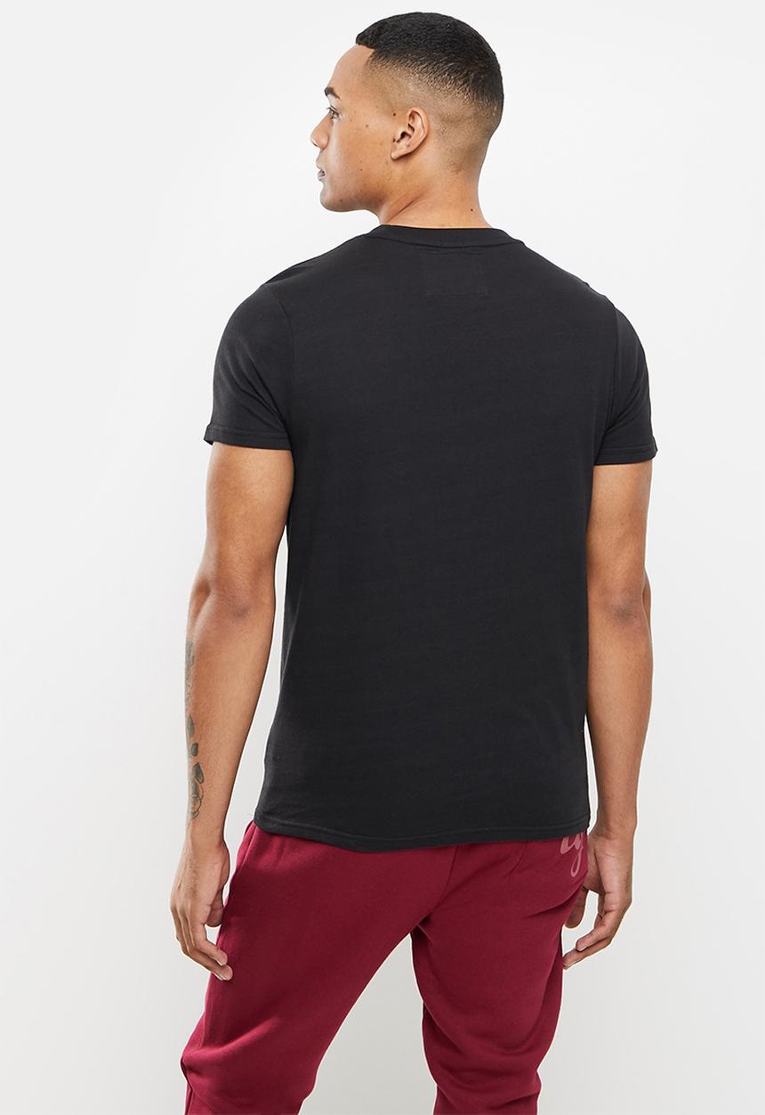 Aca Joe - Small logo emb short sleeve tee - caviar