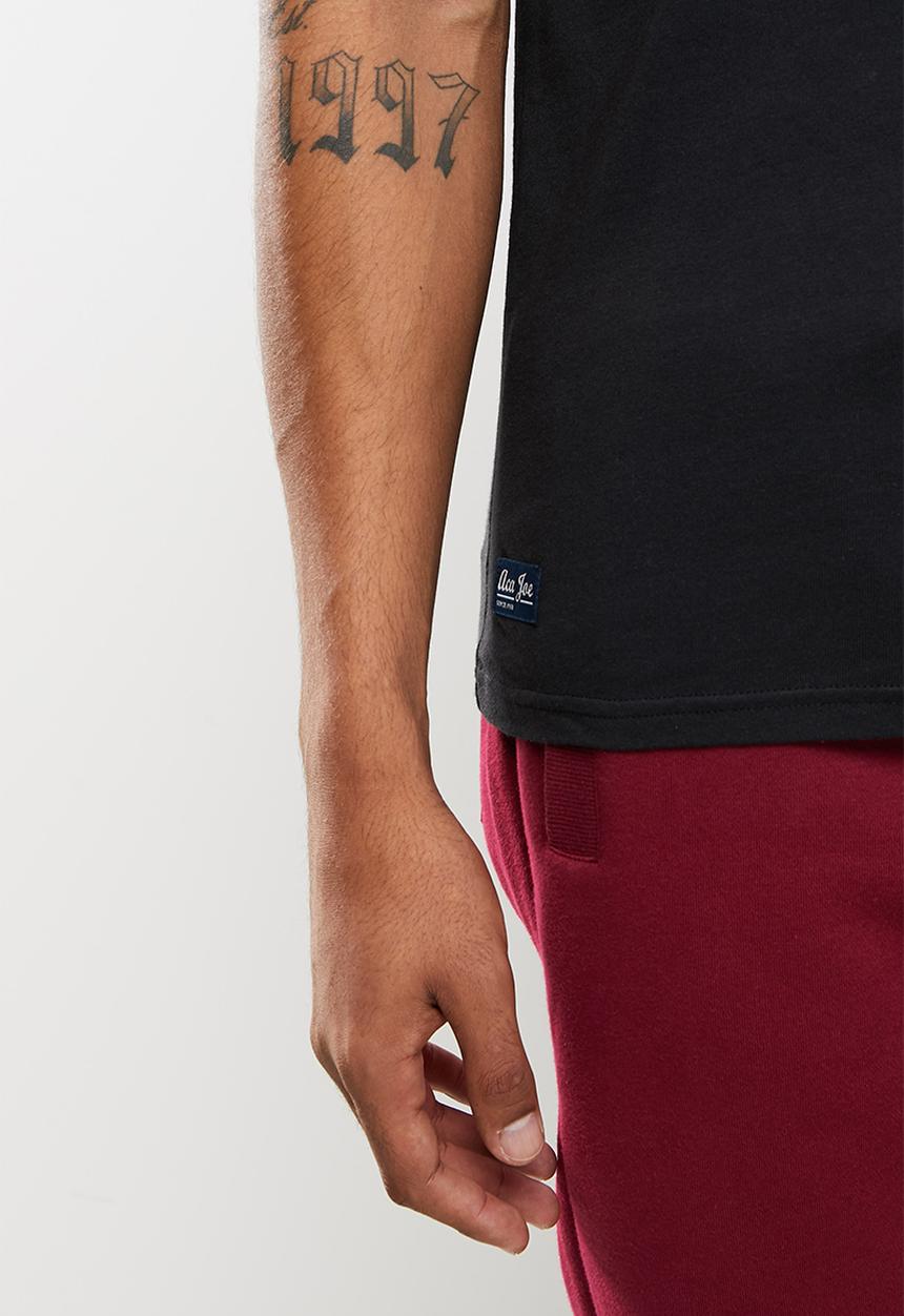 Aca Joe - Small logo emb short sleeve tee - caviar