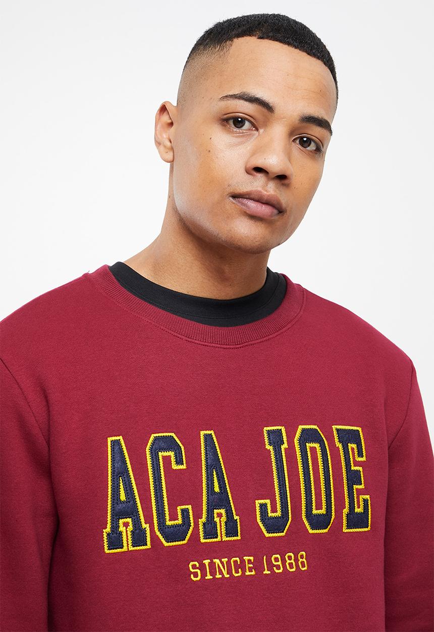 Aca Joe - Aca joe felt applique  sweater - maroon