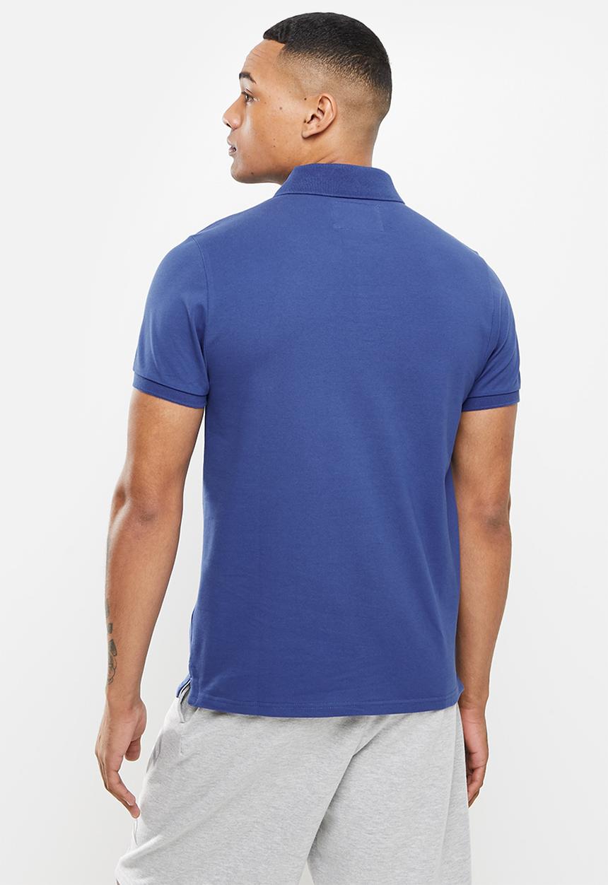 Aca Joe - Small logo embroidery golfer - blue