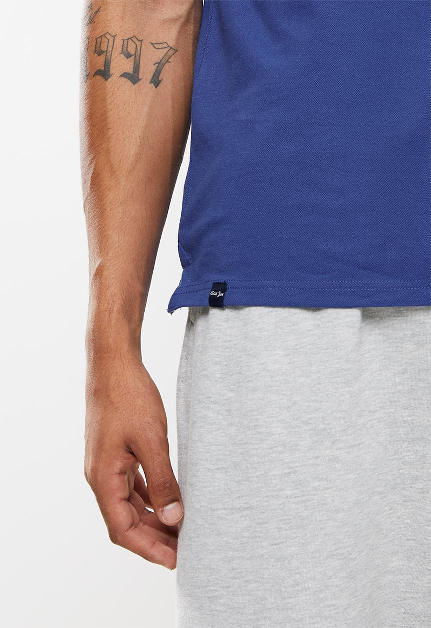 Aca Joe - Small logo embroidery golfer - blue