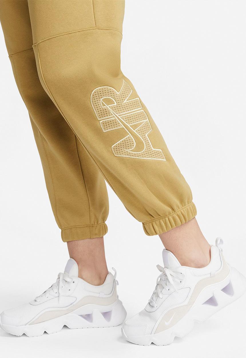 Nike - W nsw air flc pant - wheat grass/ lemon drop
