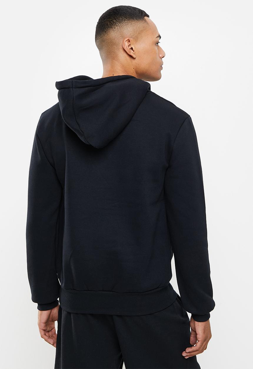 Aca Joe - Aca joe towel emblem applique hoody - caviar
