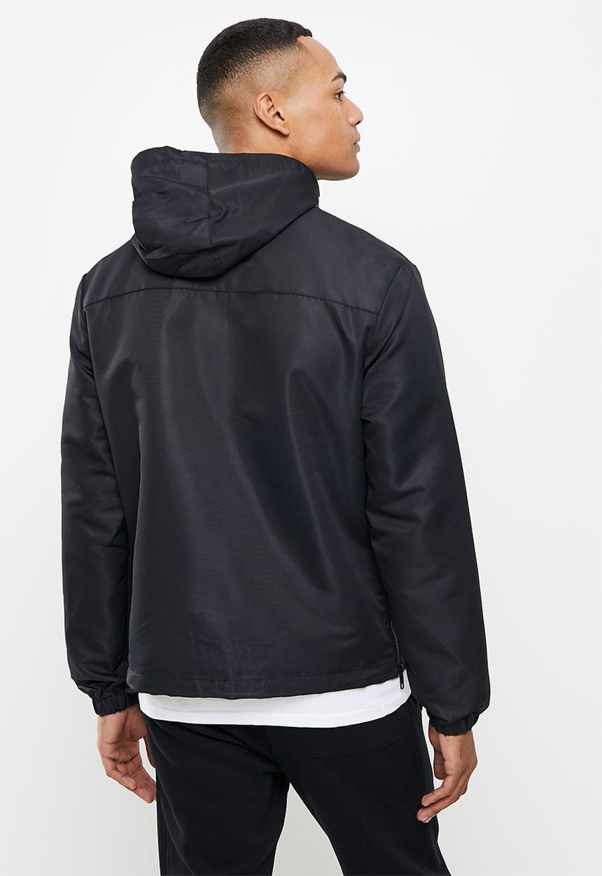 Aca Joe - Aca joe lightweight pouch pocket parka - black 