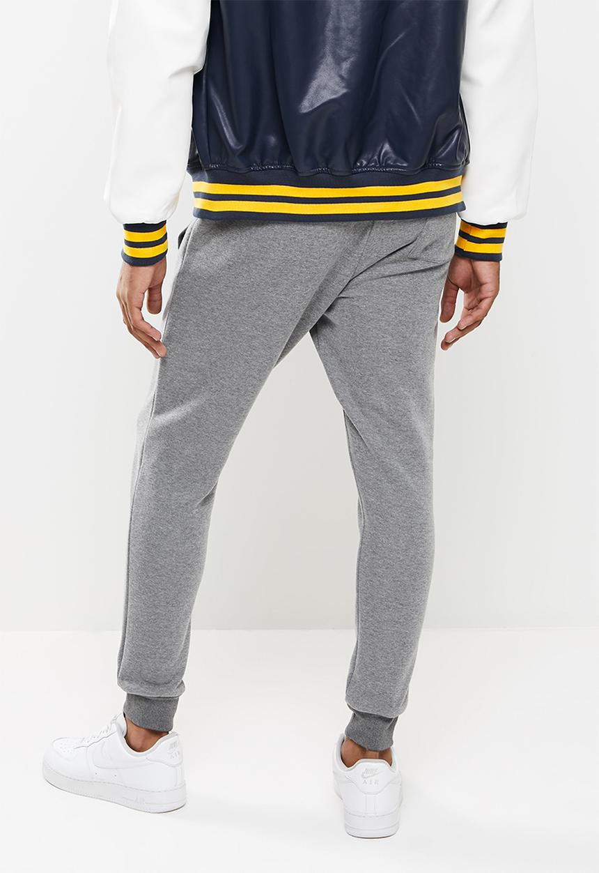 Aca Joe - Aca joe side embroidered fleece  jogger - charcoal