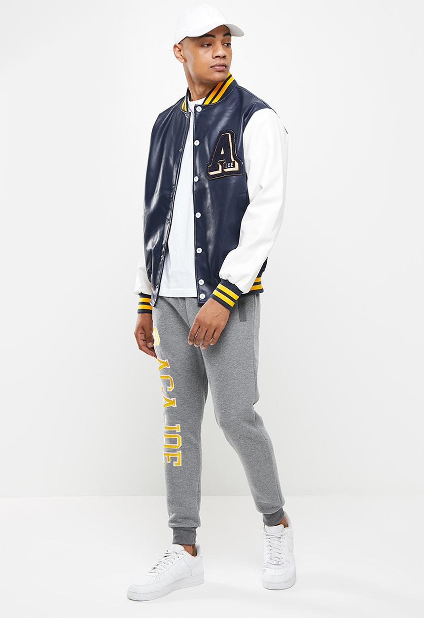 Aca Joe - Aca joe side embroidered fleece  jogger - charcoal