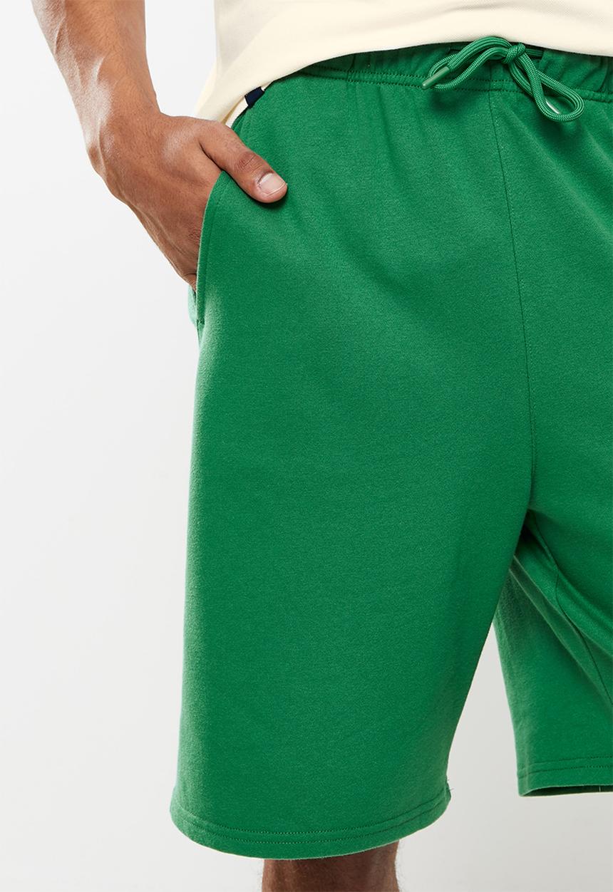 Aca Joe - Aca joe side logo fleece short - green