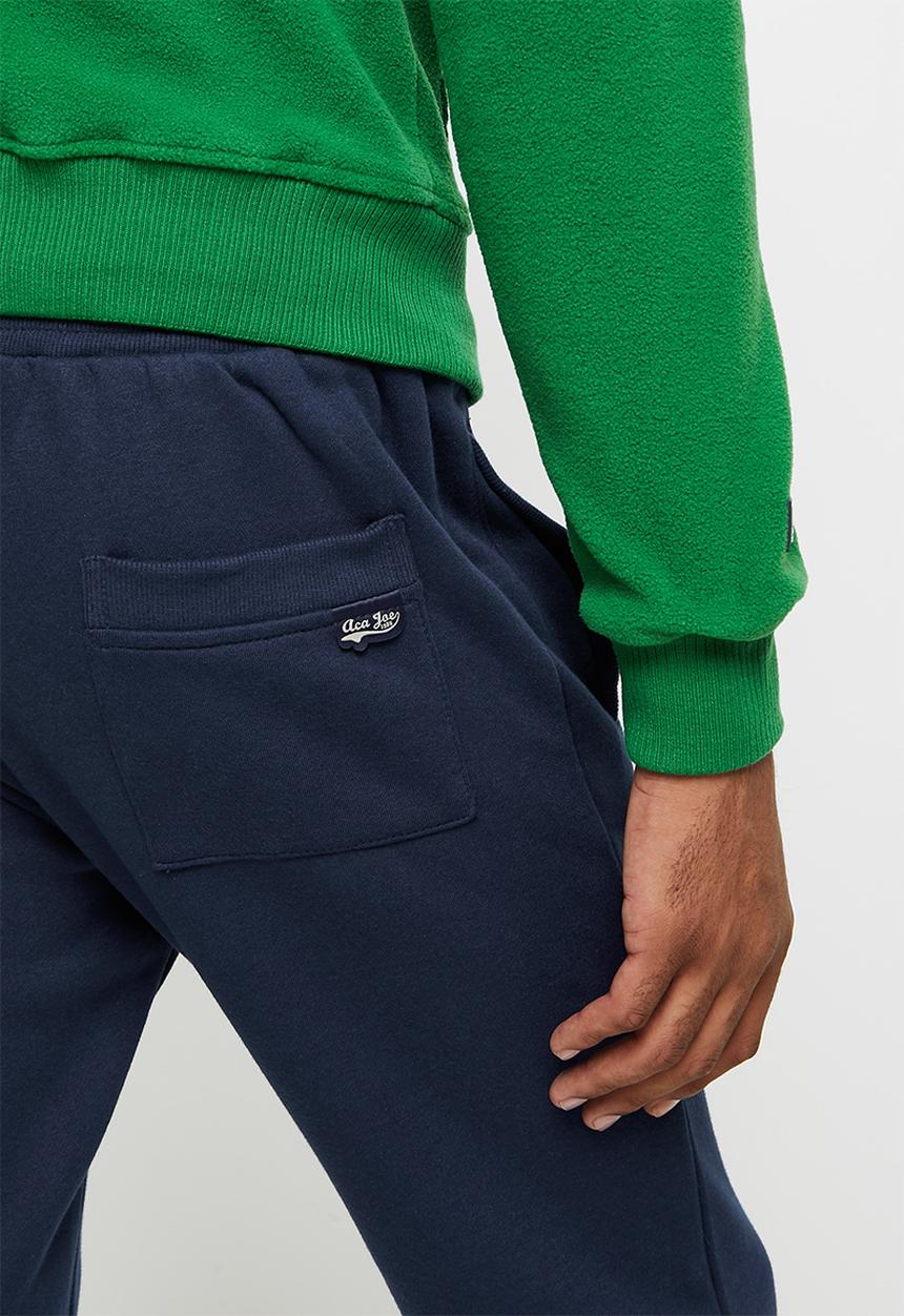Aca Joe - Aca joe flock emblem fleece jogger - navy