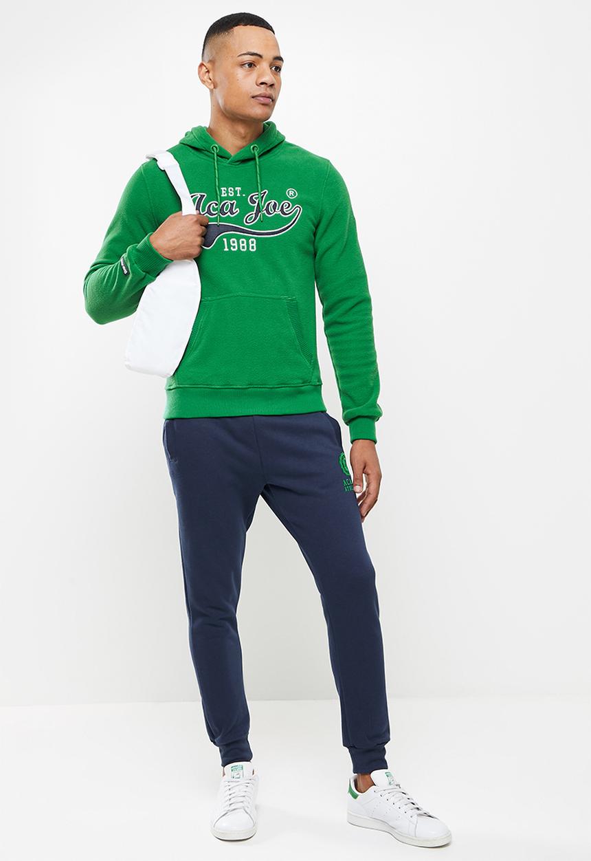 Aca Joe - Aca joe flock emblem fleece jogger - navy