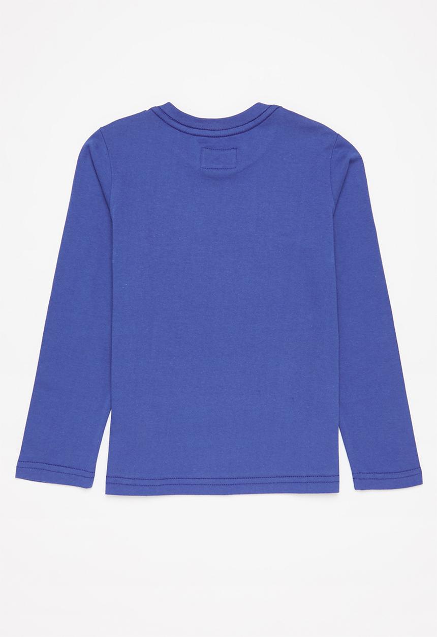 Aca Joe - Aca joe flock heritage tee - blue & red