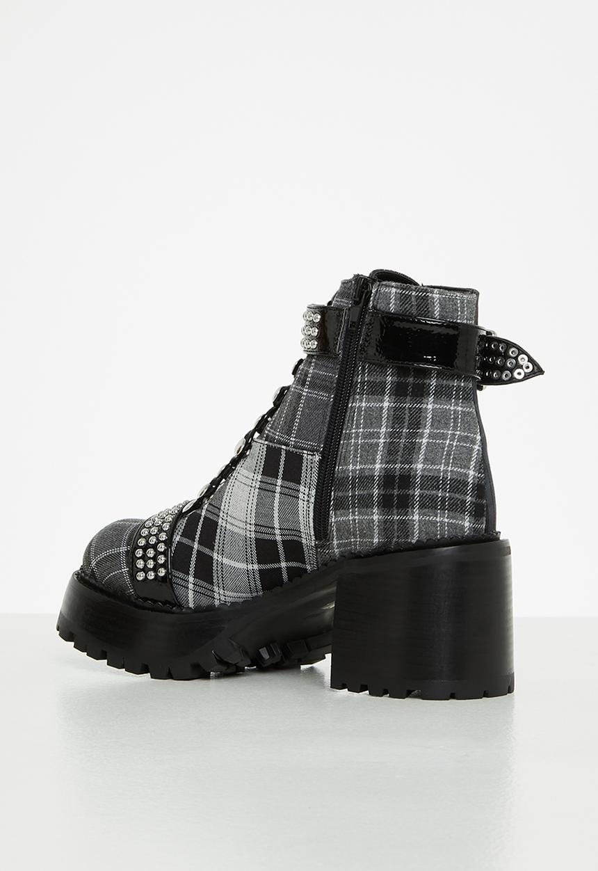 Jeffrey Campbell - Helter-s boot - black & white 