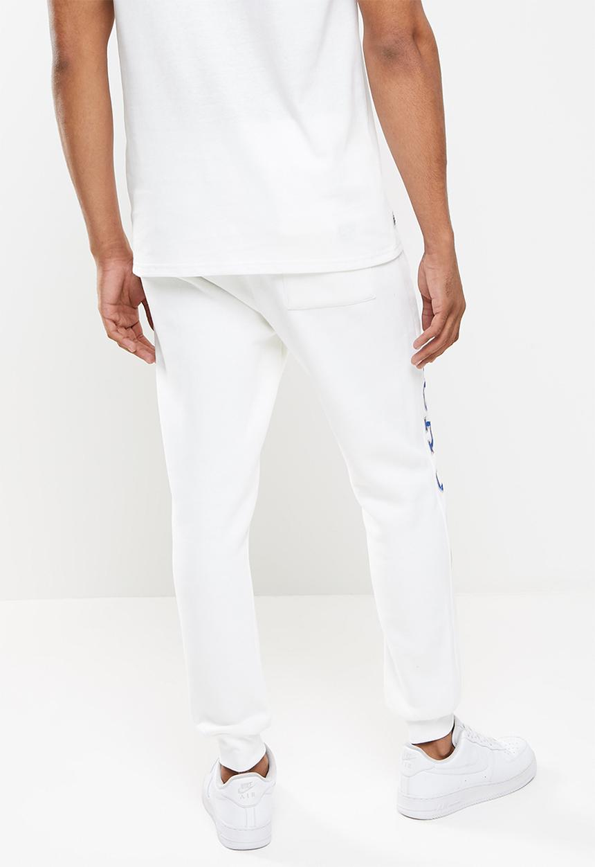 Aca Joe - Side embroidered jogger - white