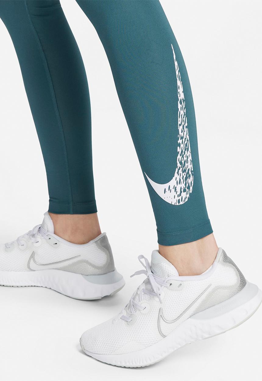Nike - W nk df swsh run mr 7/8 tight - ash green