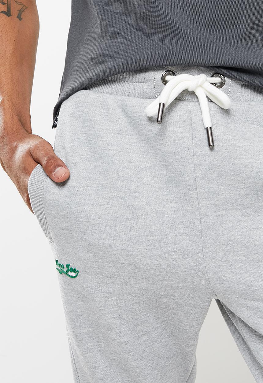 Aca Joe - Aca joe small high square fleece jogger - grey melange