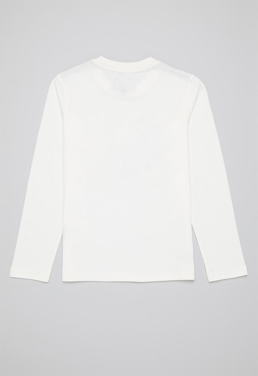 Aca Joe - Aca joe flock heritage tee - white & blue