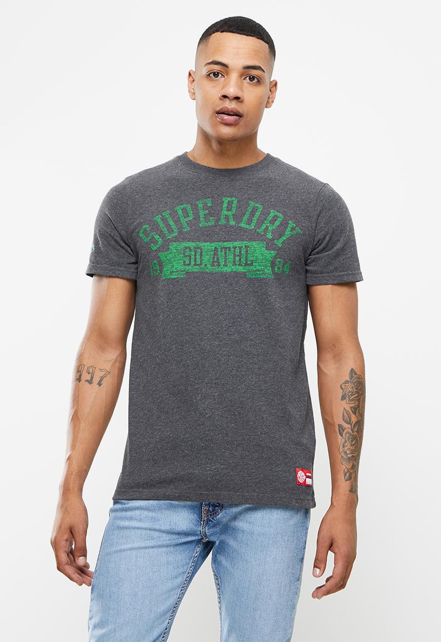 Superdry. - T&f tee - charcoal marl