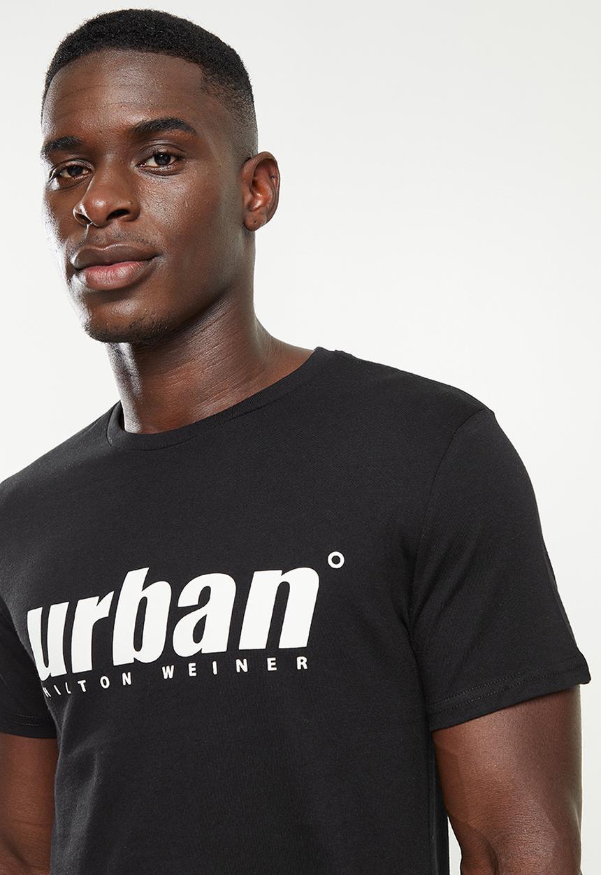 urban° - Urban embroidered tee - black