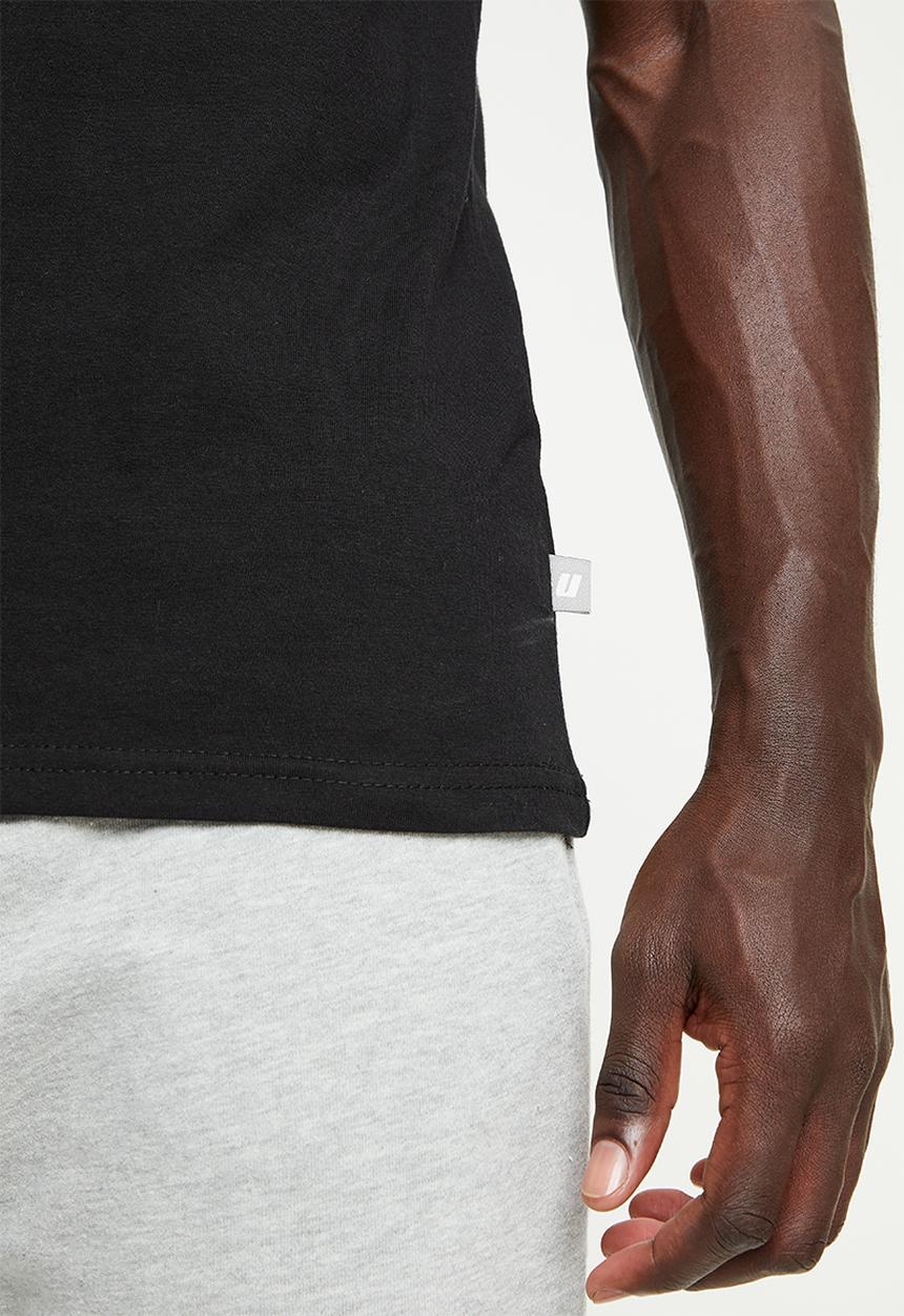 urban° - Urban embroidered tee - black