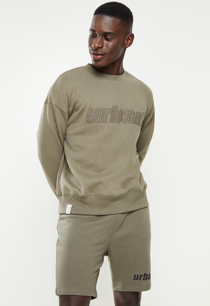 urban° - Urban logo sweater - brown