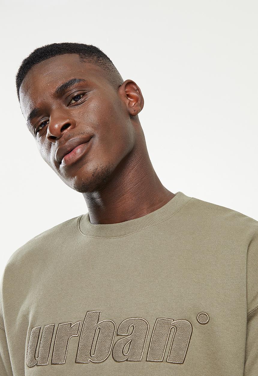 urban° - Urban logo sweater - brown