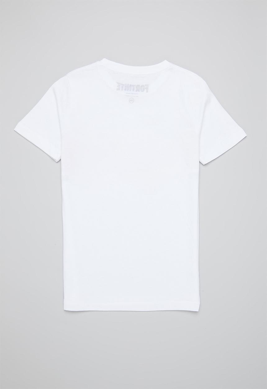 Rebel Republic - Fortnite stripe logo tee - white