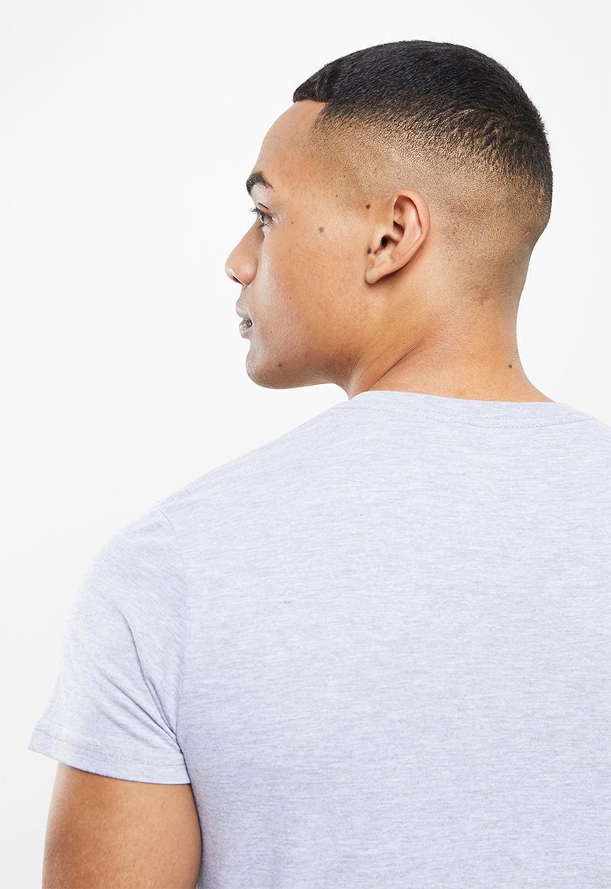 urban° - Urban embroidered  tee - grey 