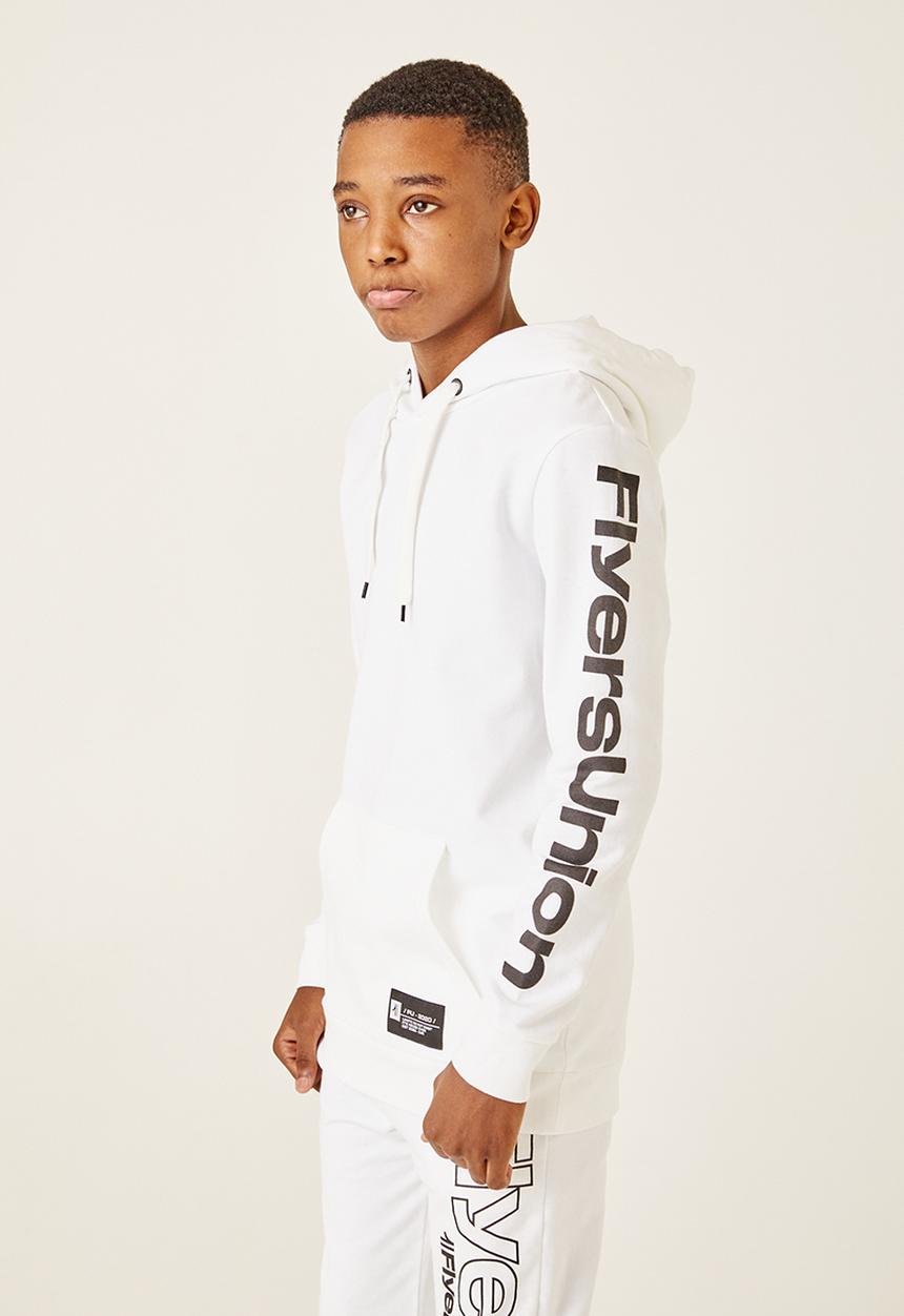 Flyersunion - Fleece hoody - white