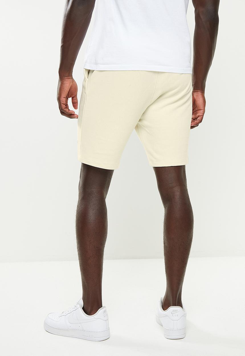 urban° - Urban terry printed front short - bone