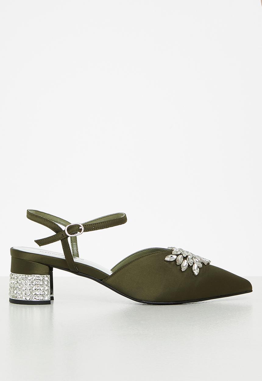 Jeffrey Campbell - Destinia-j - khaki satin silver