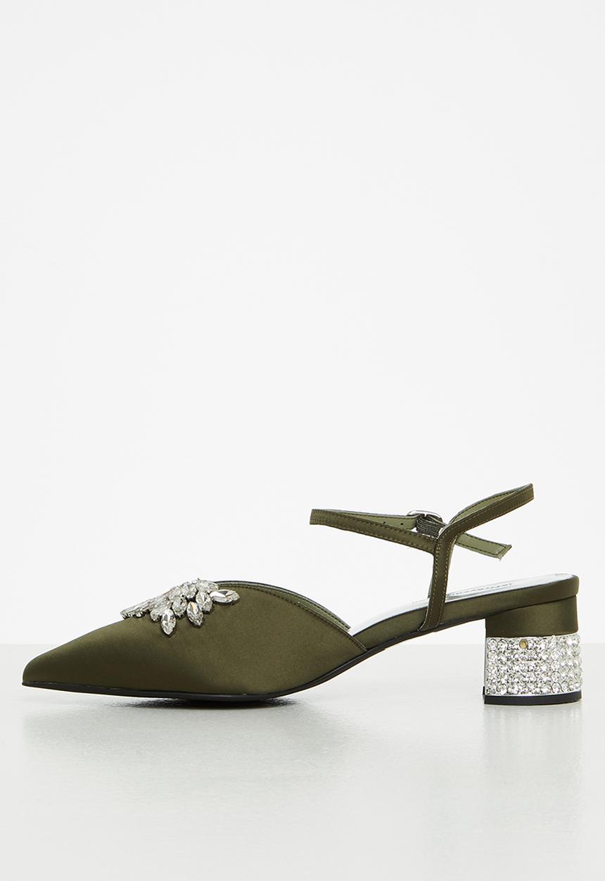 Jeffrey Campbell - Destinia-j - khaki satin silver