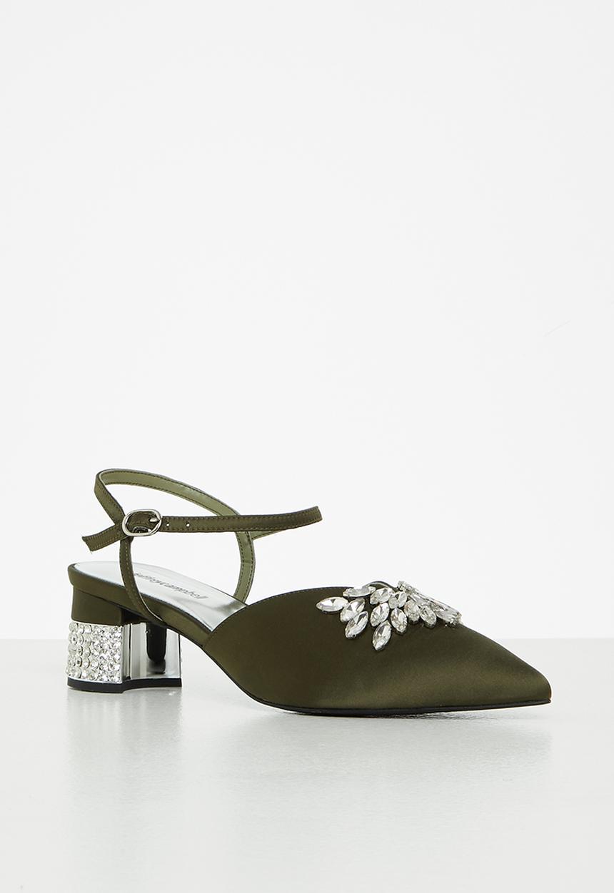 Jeffrey Campbell - Destinia-j - khaki satin silver
